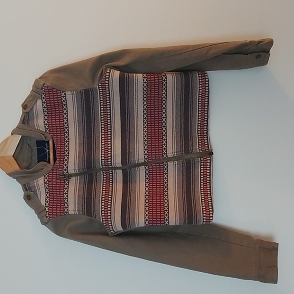 NWOT American Eagle Asymmetrical Southwestern/Aztec Patterned Moto Jacke… - Picture 2 of 9